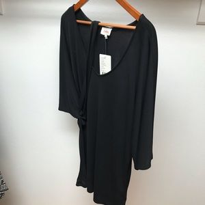 Anthropologie Deletta Black Tunic Kimono Sleeve XL